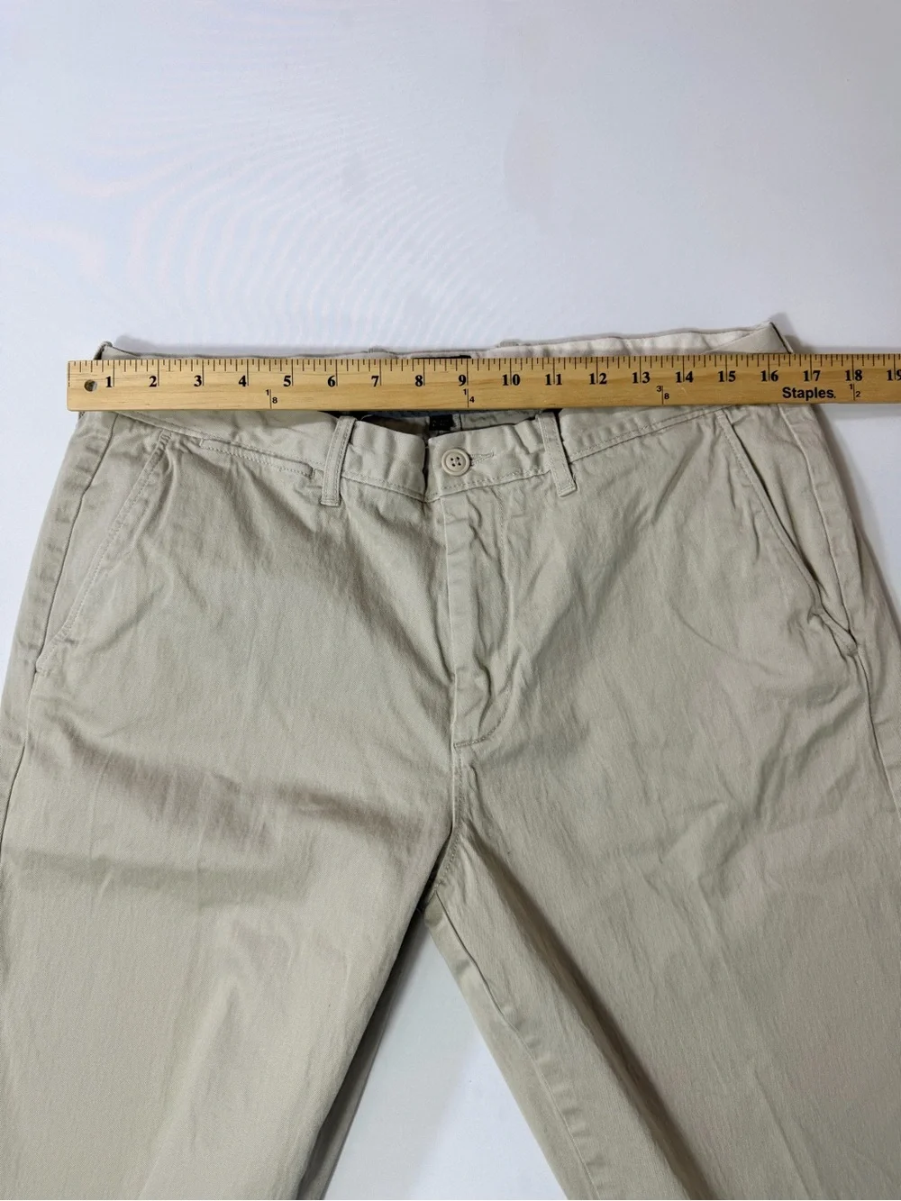 J.Crew 770 Straight Fit Pants Khaki Mens 34 x 32 Stretch Cotton Chinos